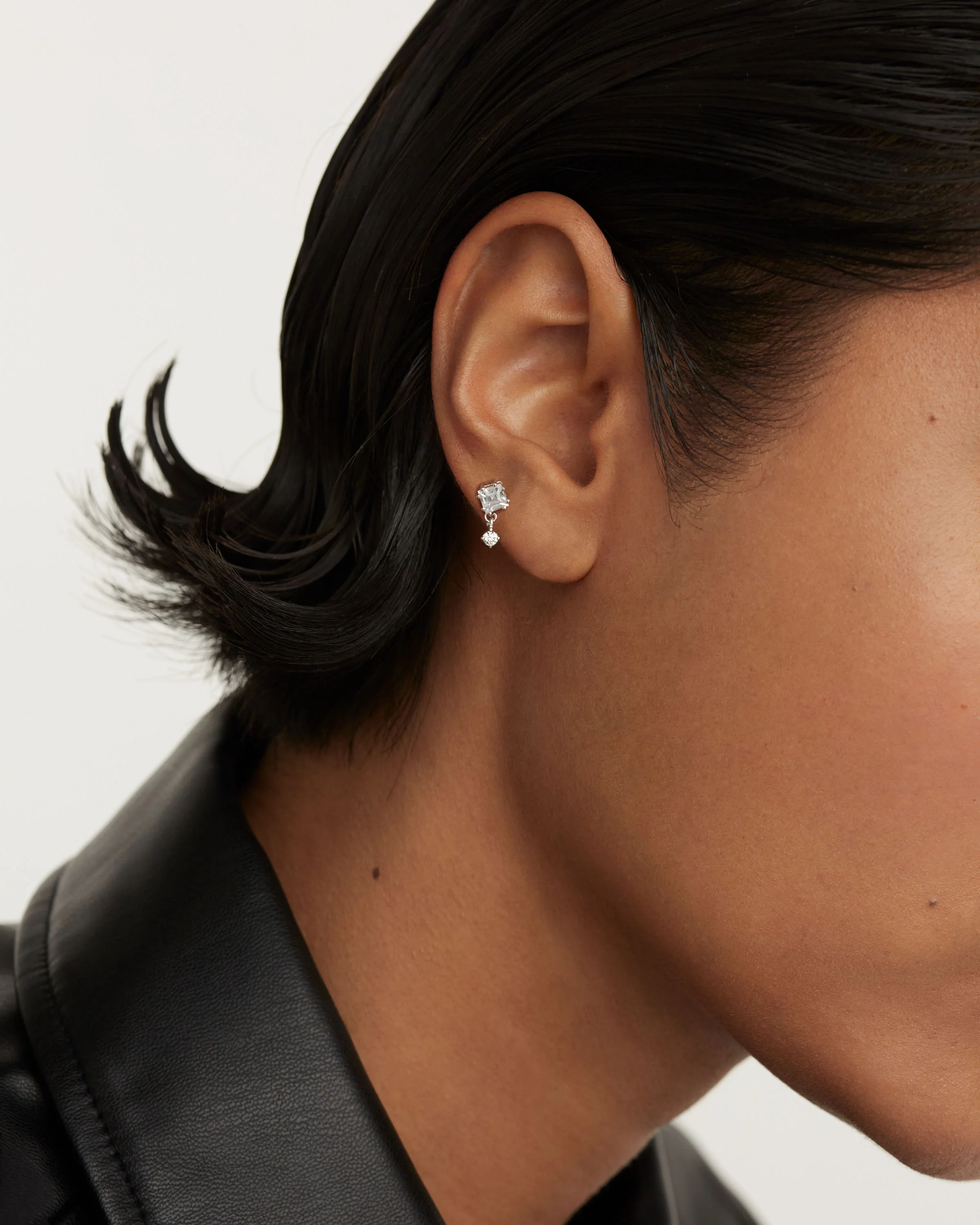 Eli Single Silver Earring