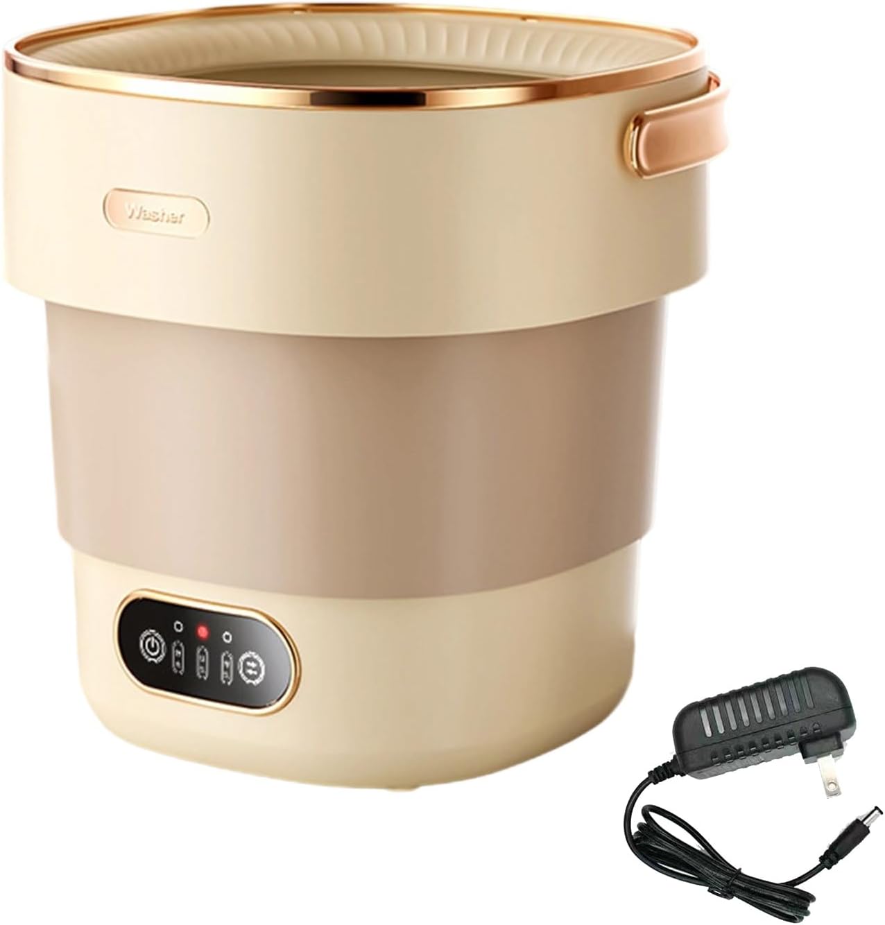 Portable Underwear Washer And Dryer Travel Washing Machine With Drain Basket Foldable Laundry Appliance Baby Clothes Washer