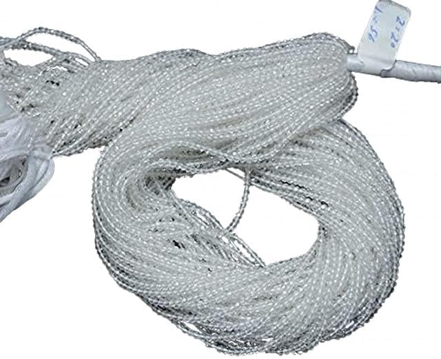 Crystal Quartz Beads, 2mm Beads, Faceted Rondelle, 13 Inch lot of 5 Strands Chik-STRD- 91723