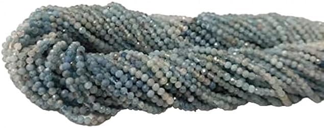 3-3.5mm Micro Shaded Aquamarine Faceted Rondelle Beads 13 Inch Micro Beads lot of 5 Strands Chik-STRD- 91325