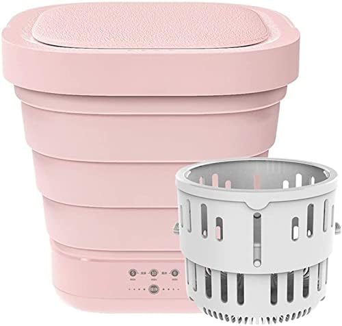 Portable Folding Clothes Washing Machine, Mini Foldable Washer and Dryer, Electric Compact Small Laundry Machines, Energy Saving Home Travel
