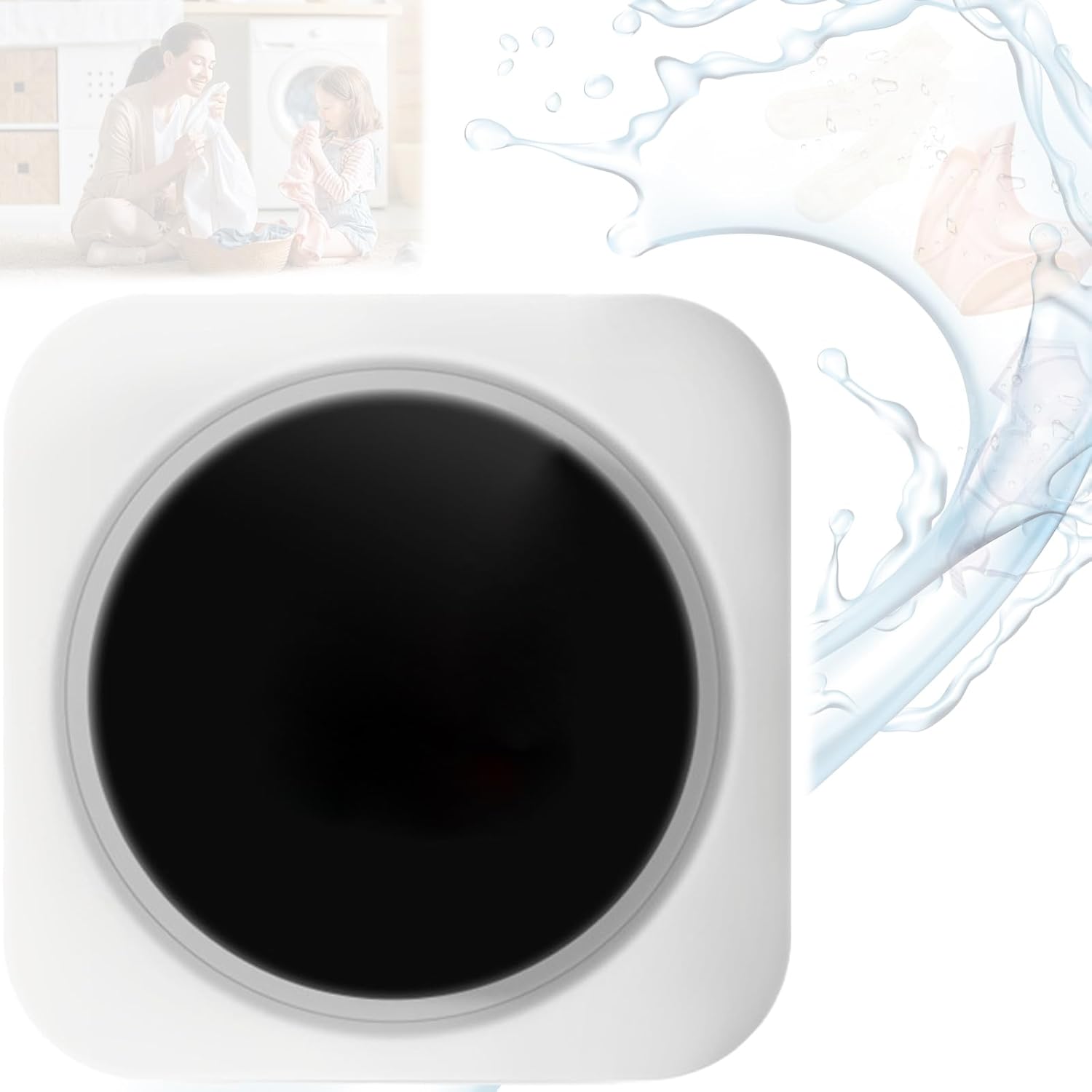 2-in-1 Mini Portable Washer And Dryer Combo - Front Drum Type With Lcd Panel, Wall Mountable & Perfect For Desktop Placement, Ideal For Small Clothes, Underwear & Socks ﻿Wall-Mounted & Tabletop Model