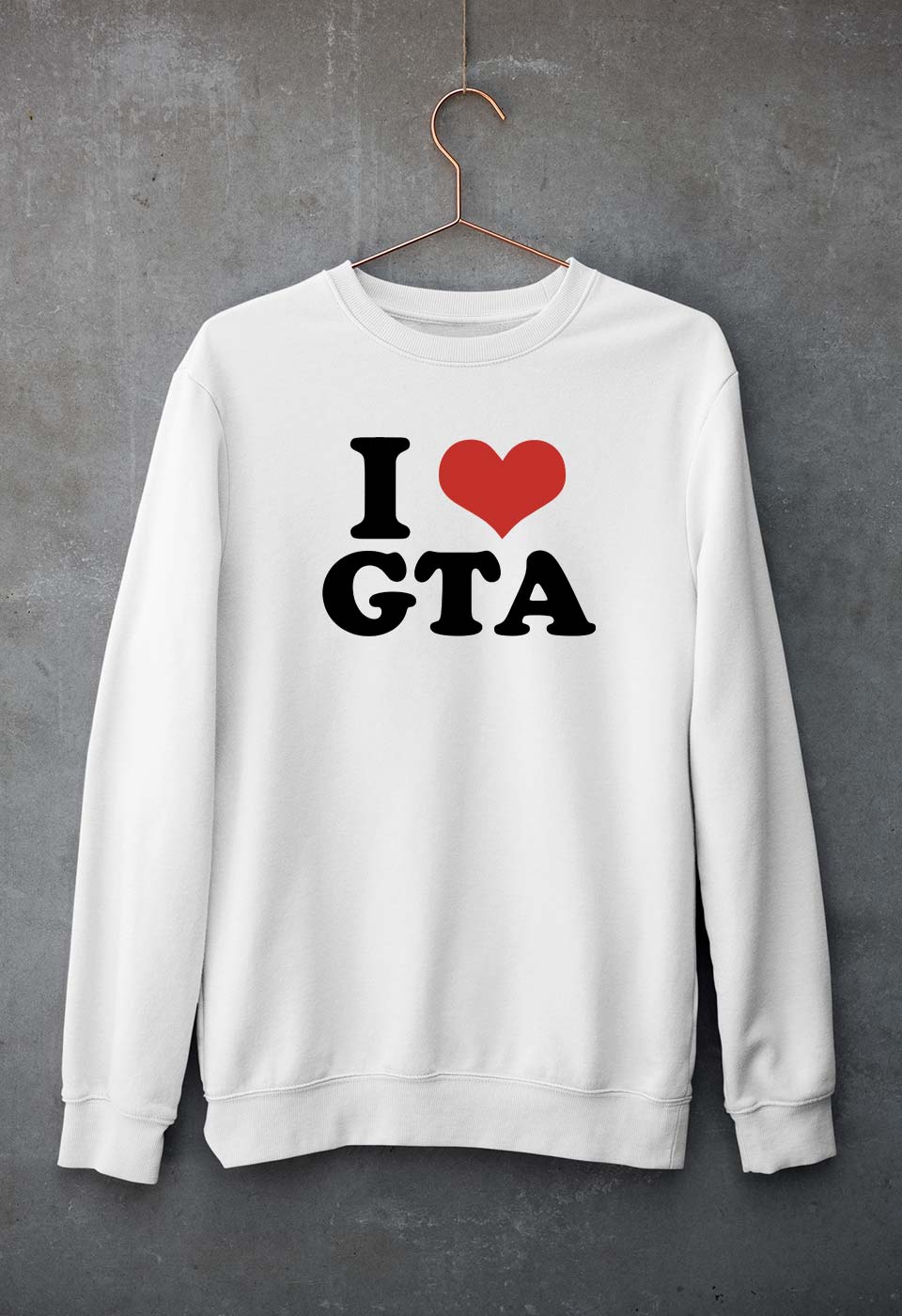 I LOVE GTA Sweatshirt for Men/Women