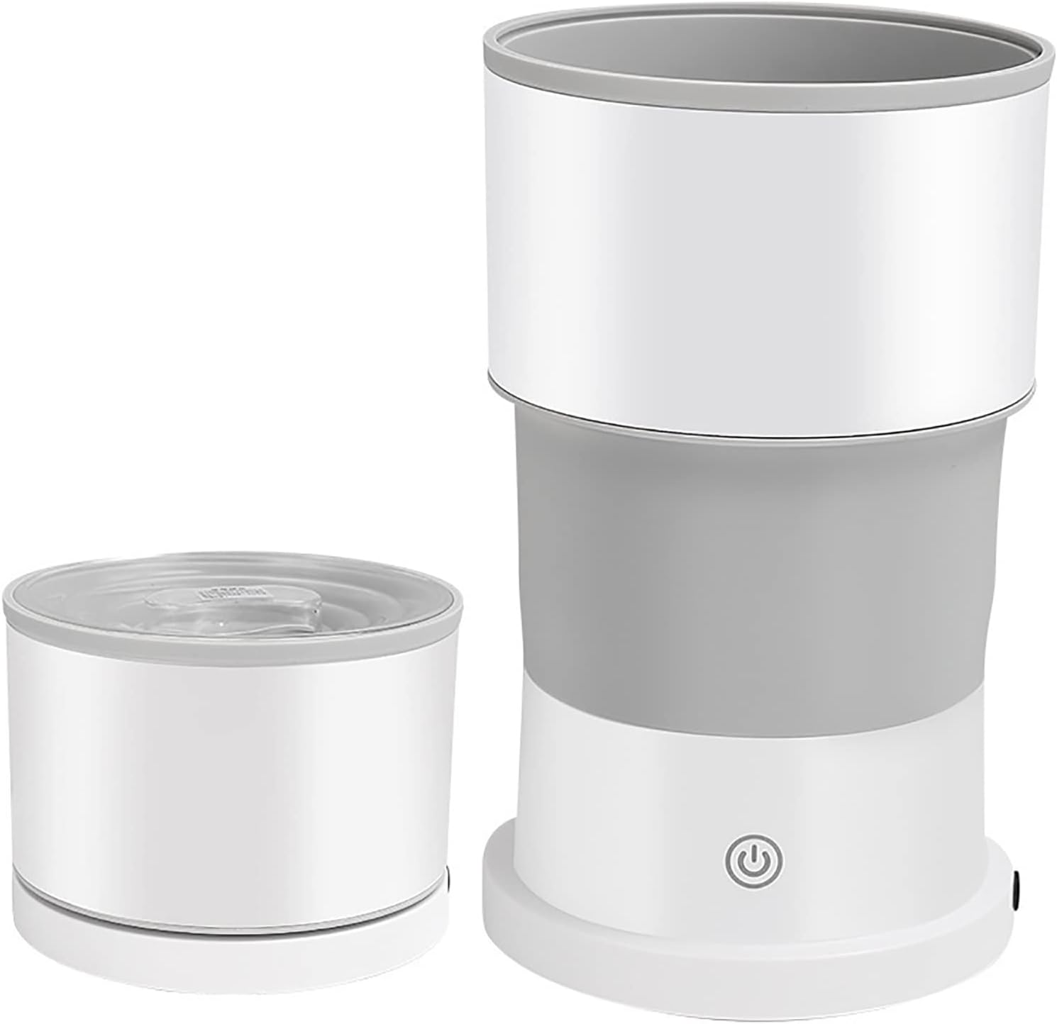 Portable Washing Machine, Foldable Small Washing Machine, Underwear Washing Machine, for Apartment, Laundry, Camping, Rv, Travel, Underwear, Personal, Baby (Color : White)