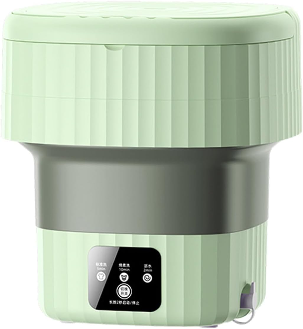 DELURA 9L, Mini, Foldable, Integrated Wash and Remover, Portable Washing Machine, Suitable for Apartments, Dormitories, Camping, RVs, and Travel Laundry (Color : B)