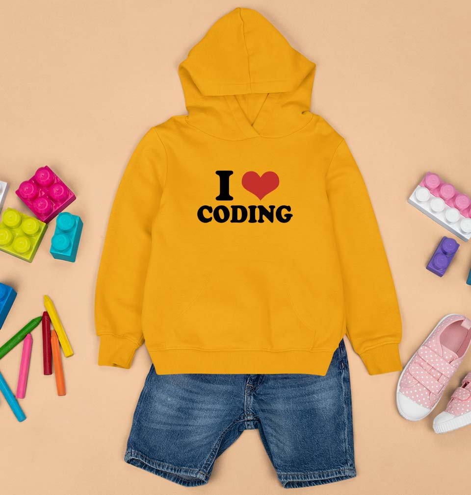 I LOVE CODING Hoodie for Boy/Girl