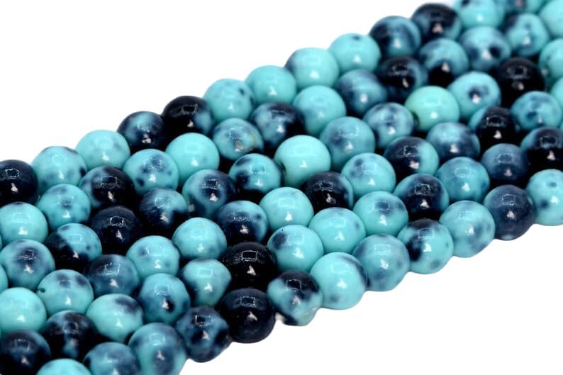 13 inch Strand of Natural gem Jade, 3-4mm Round Smooth Beads for DIY Jewelry Making. | Beads_04956