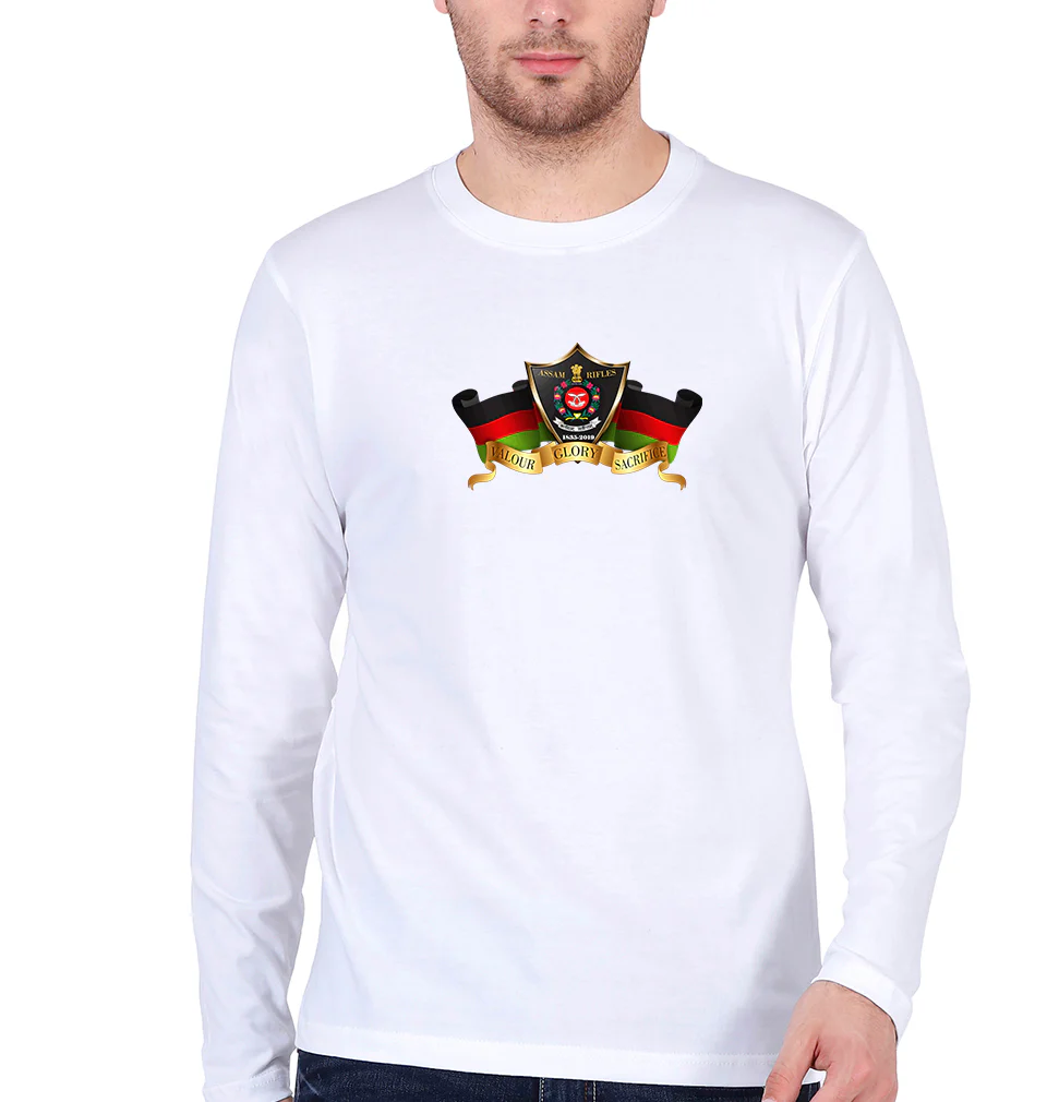 Assam Rifles Army Full Sleeves T-Shirt for Men