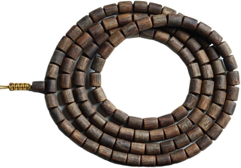 Vietnam Nha Trang Red Clay White Aquilaria Agallocha Agarwood Bracelet Beads 7 * 9mm 108 Pieces Honey-Scented Cool Sweet Sinking Grade