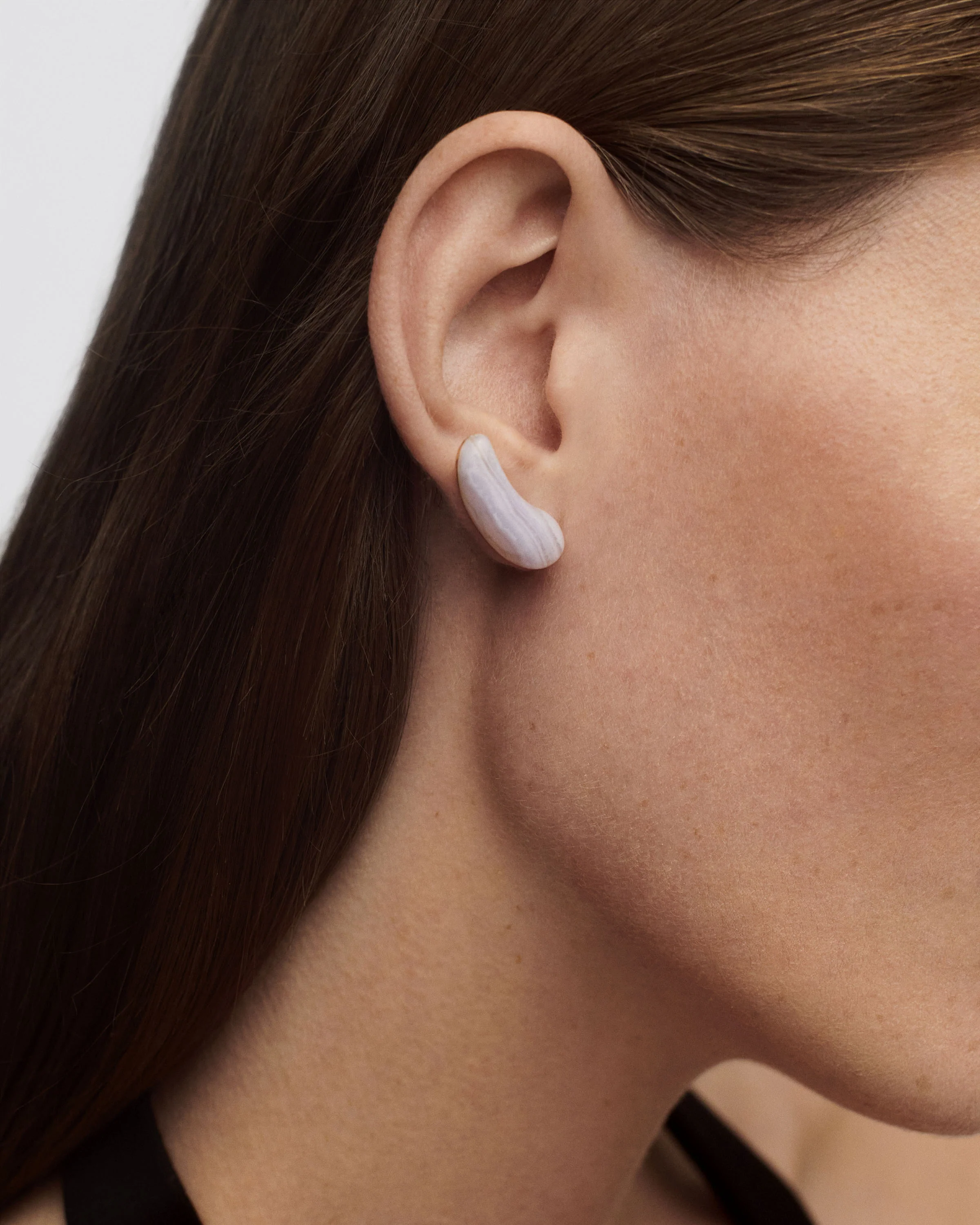 Blue lace agate Aqua earrings