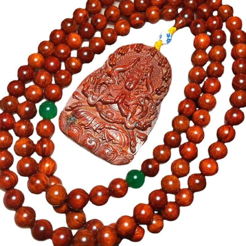 Mascot Wooden Crafts Wood Carving Art Wood Decoration Artwork 千手观音小叶紫檀0.8 * 108颗带星佛珠 润饱满光滑细腻(小叶紫檀千手观音)