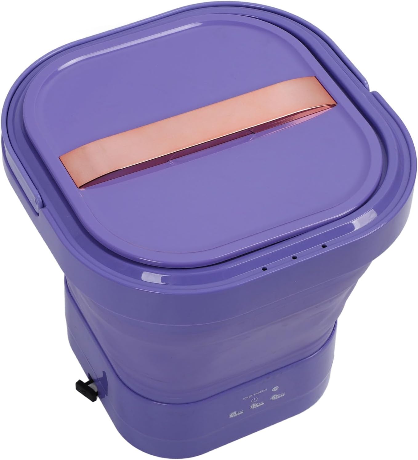 Yosoo Portable Folding Washing Machine, Foldable Washer Dryer for Travel Camping Apartment, Mini Underwear Washing Machine (Purple)