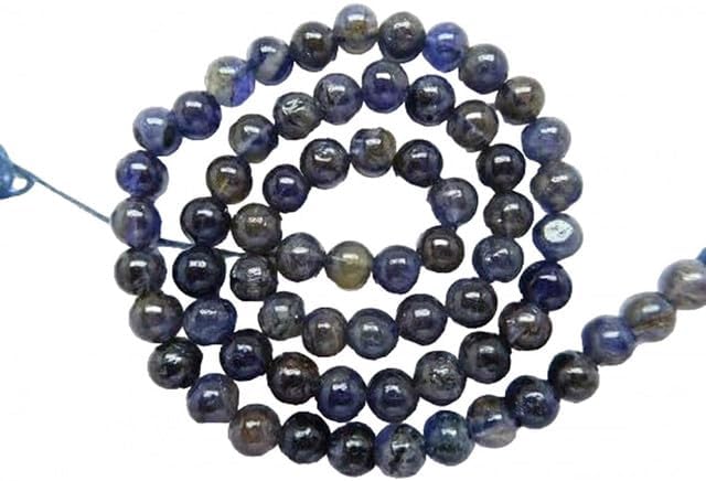 Natural Iolite 6 Mm Natural Plain Round Shape Beads 13