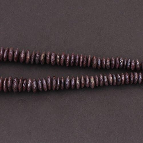 1 Long Strand Ruby Silverite German Cut Rondelles - Wheel Rondelle Beads 6mm-16mm 17 Inch SB2455