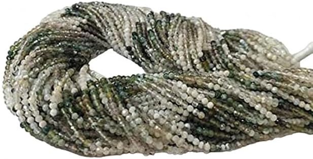 2-2.5mm Micro Multi Shaded Agate King Faceted Rondelle Beads 13 Inch lot of 5 Strands Chik-STRD- 92782