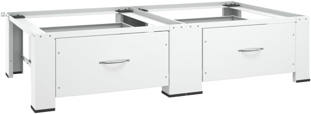 Washing and Drying Machine Pedestal with Pull-Out Shelves White,Home & Garden,Household Appliance Accessories,Laundry Appliance Accessories,Washer & Dryer Accessories,337045