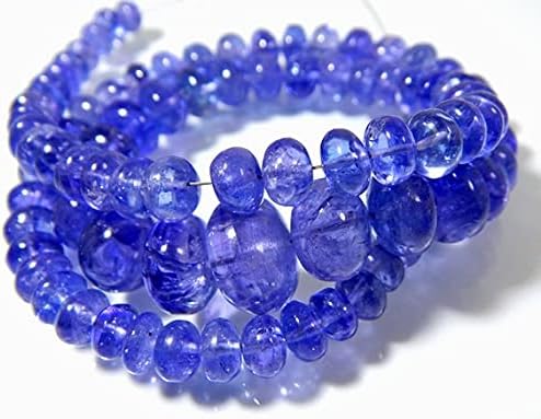 Tanzanite Smooth Beads Rondelle Shape 9.5x5.mm 8