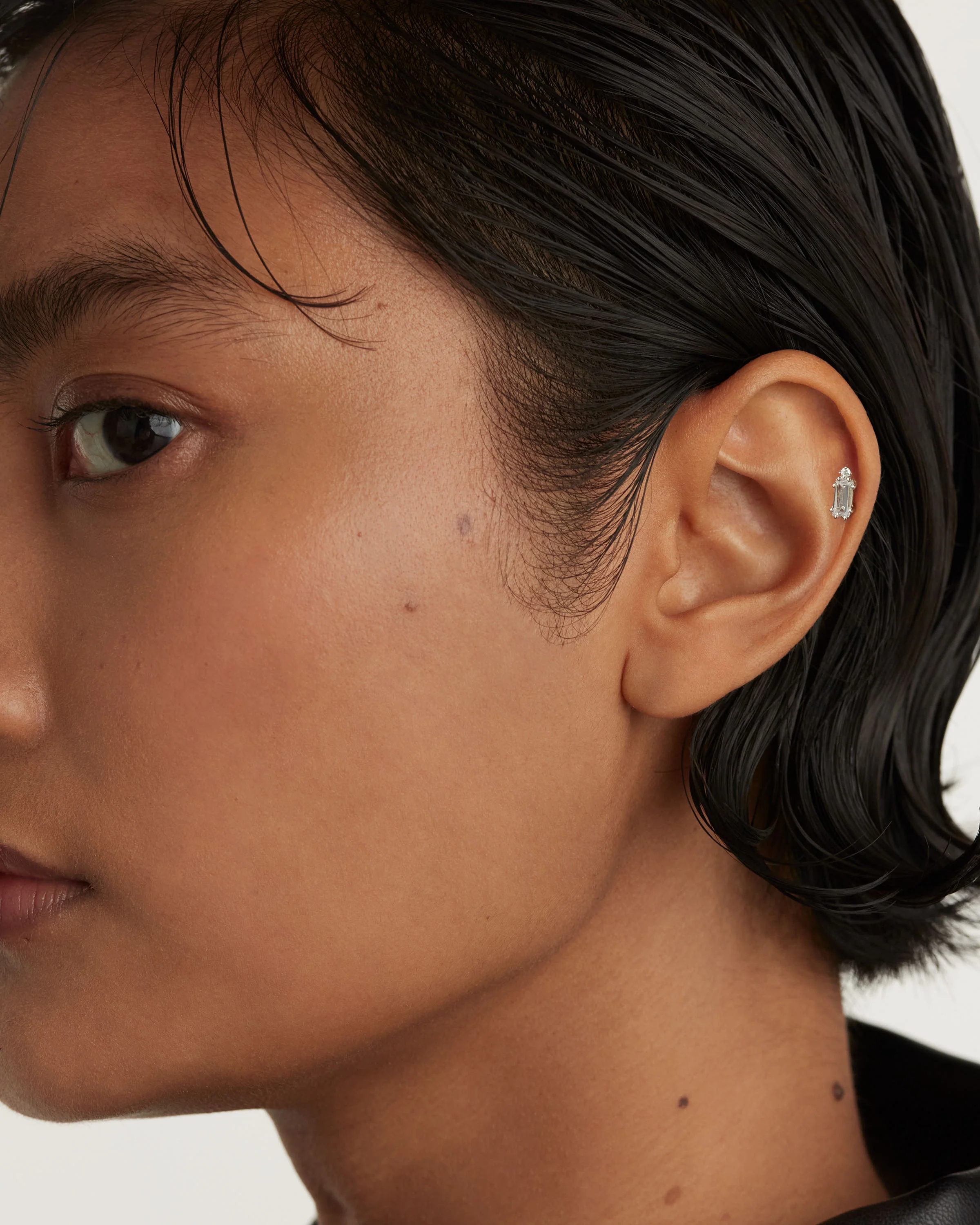 Bea Single Silver Earring