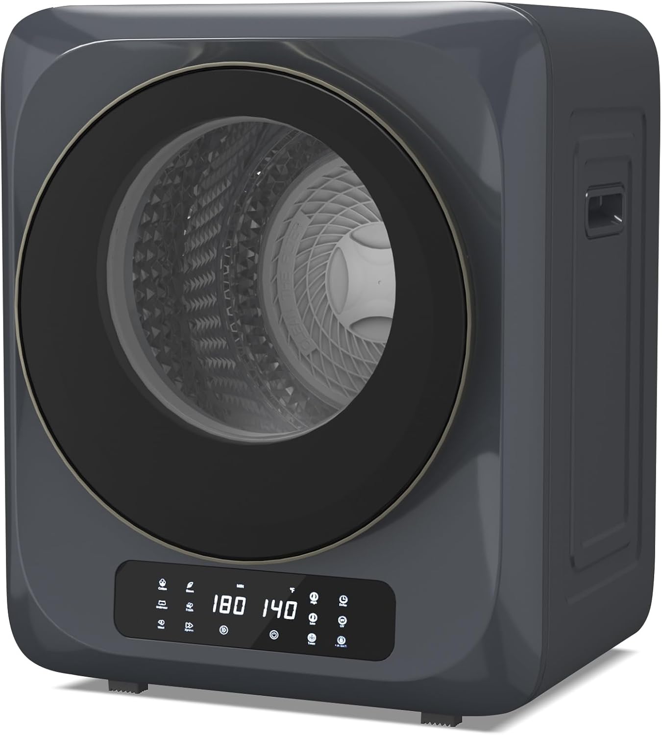 VCJ Portable Dryer for Laundry, 12lbs Clothes Dryer with 6 Drying Modes & 8H Timer, LED Display 850W Front Load Compact Electric Dryer for Apartment, RVs, Dorms