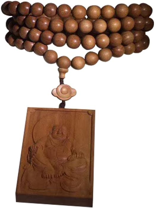 Mascot Wooden Crafts Wood Carving Art Wood Decoration Artwork 老山檀香DIY佛珠手串手链 多种规格多种款式油润手颗味馨香送礼款(男戴观音女戴佛)