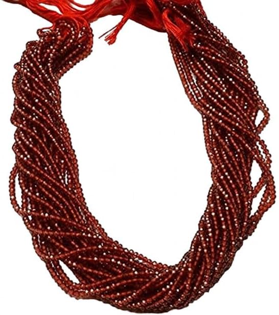 Natural 13 Inches Super RED Garnet Beads Micro Faceted Rondelle Beads 2.5 MM lot of 10 Strands CHIK-STRD-95071