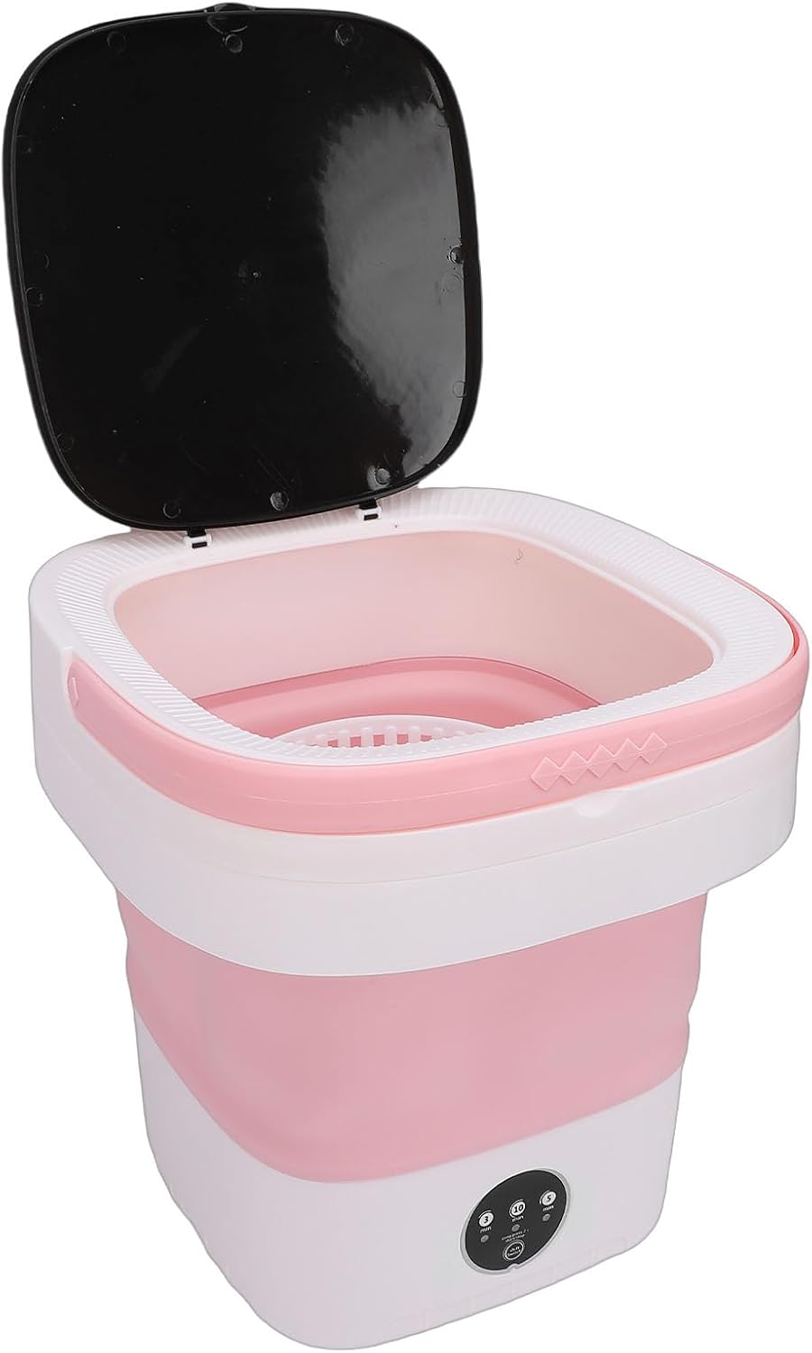 HURRISE Mini Laundry Machine, 14L Foldable Laundry Machine with 3 Modes Deep Cleaning, for Underwear Socks Towels in Home Office Travel Dorm