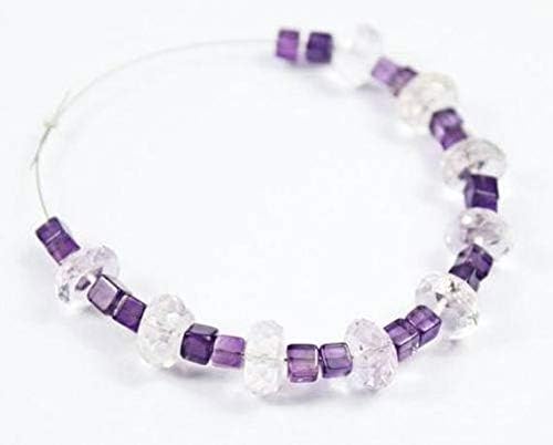White Quartz Amethyst Smooth Cube Square Box Gemstone Loose Craft Beads Strand 4mm 9mm Code-HIGH-27246