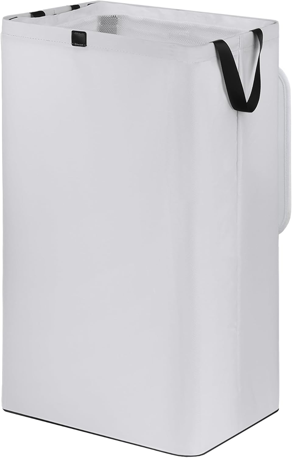 80L Large Laundry Hamper with Lid, Foldable Laundry Bag for Washing Machine with Removable Inner Bag, Dirty Hampers for Bedroom, Bathroom,Laundry Room, College (White)