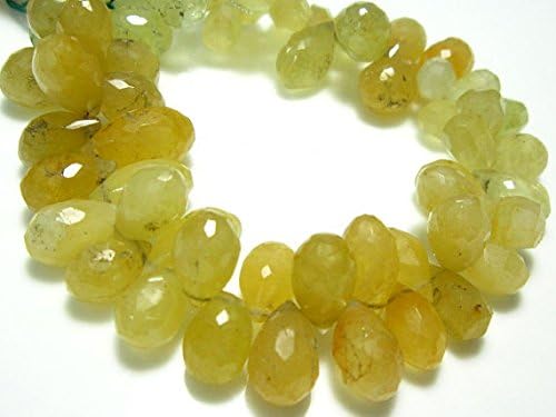 13 inch Natural Beads Strand of 10x6-13x10mm Faceted Drop heliodor Gemstone Beads for DIY Jewelry - Necklace, Bracelet, Earring, Ring.