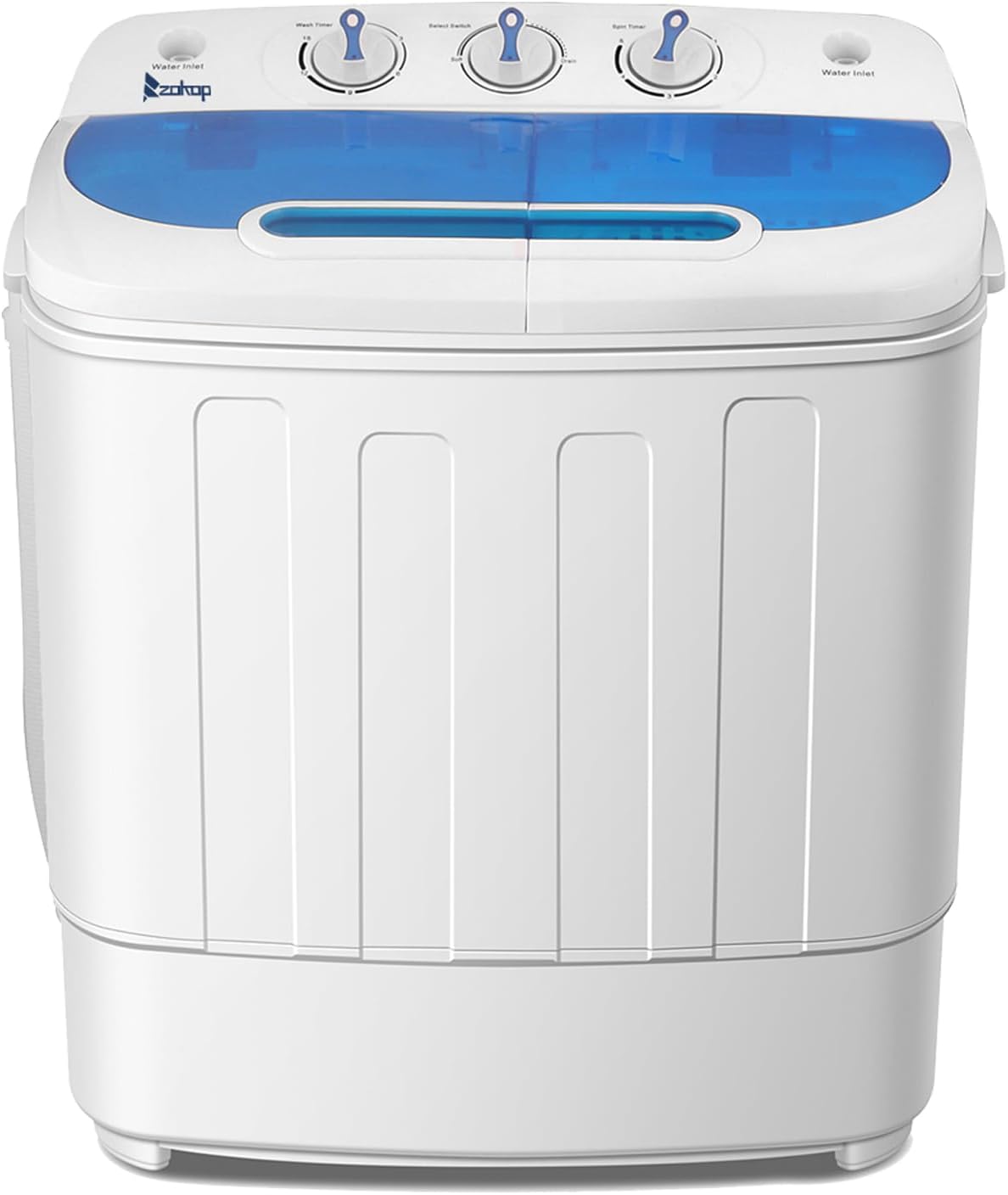 Portable Washing machine 15Lbs Twin Tub Washing Machine Twin Tub Laundry Washer(9Lbs) & Spinner(6Lbs) Low Noise for Apartment, Dorms