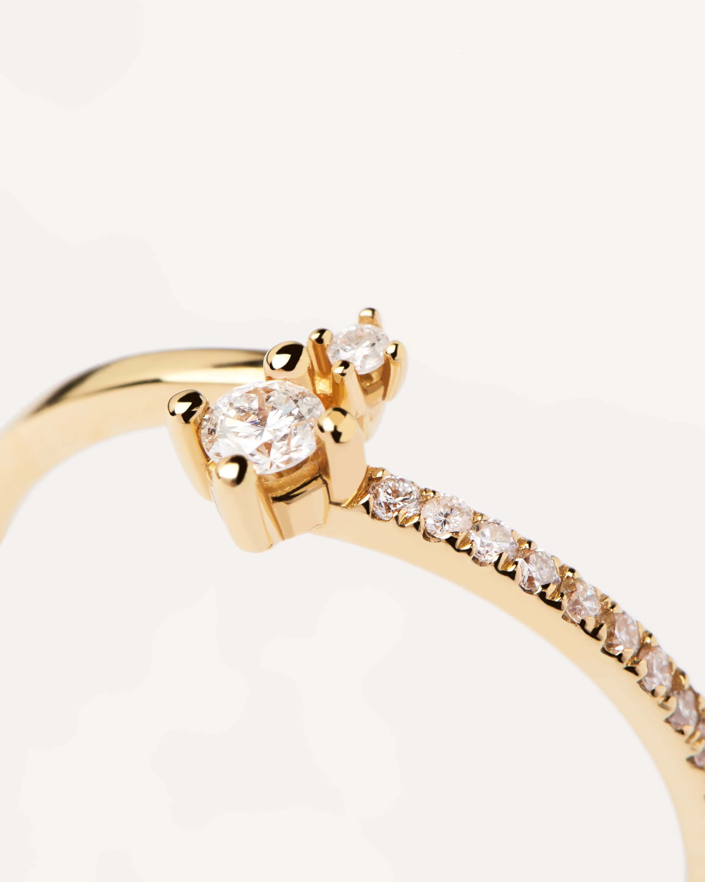 Diamonds and Gold Swing Ring