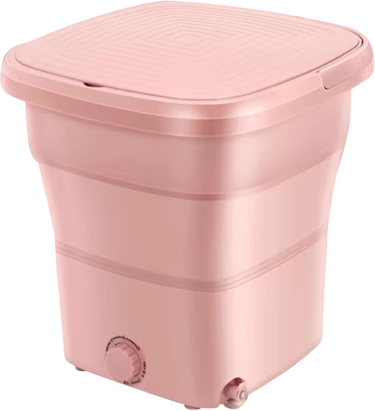 Portable Washer Folding Washing Machine 2-3 Minute Timer Fast Dehydration Special Machine for Underwear Washing Lazy Sock Washing Artifact(Pinks)