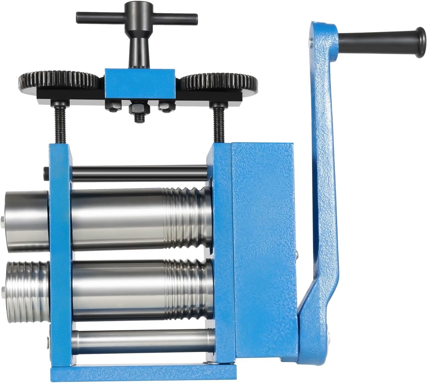 Jewelry Rolling Mill Machine, 3 inch Manual Combination Press Tabletting Tool, Gear Ratio 3:1 Jewelry DIY Presser Rolling Mills, Metal Ornament Making Tool for Gold, Silver, Copper, Aluminum