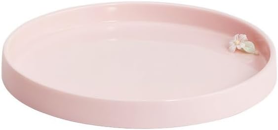 Tray Ceramic Dry Tea Tray Tea Set Accessories Tea Tray Tray Home Small Simple Pink Light Luxury Tea Table Tray Serving Trays
