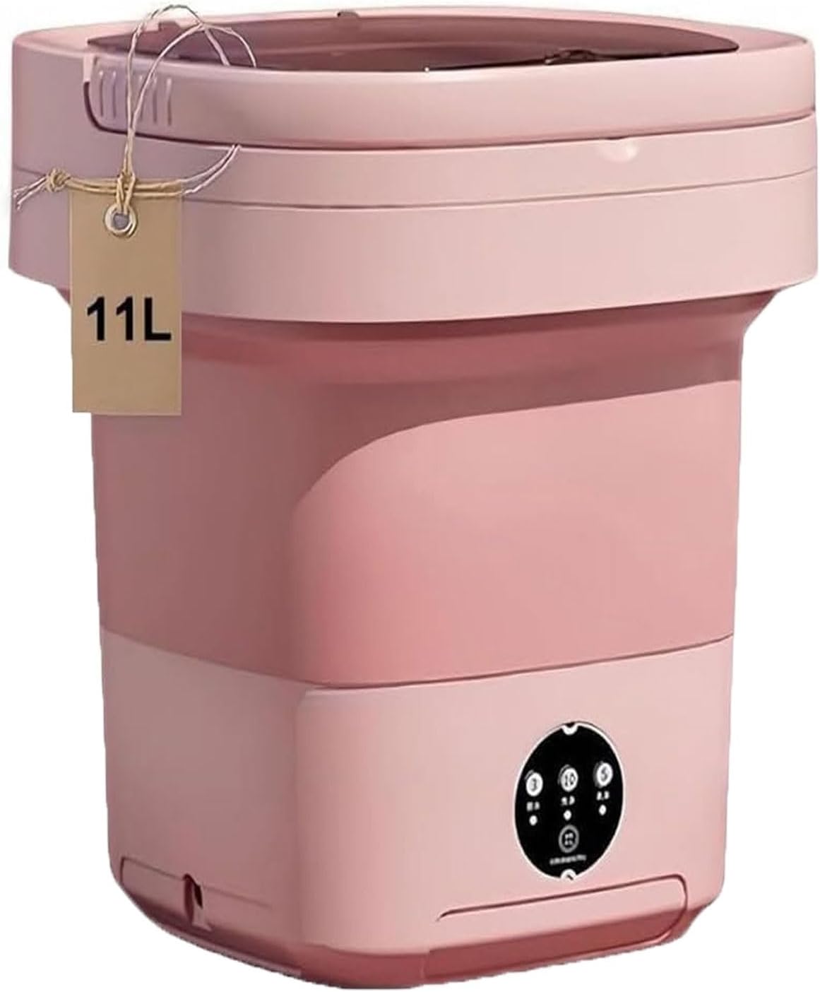 Portable Washer Machine, Small Washing Machine Folding with Spin Dry Basket and 3 Cleaning Modes, Easy To Carry for Small Loads, Mini Washing Machine and Dryer for Apartments, Rvs, Travel(Pink)
