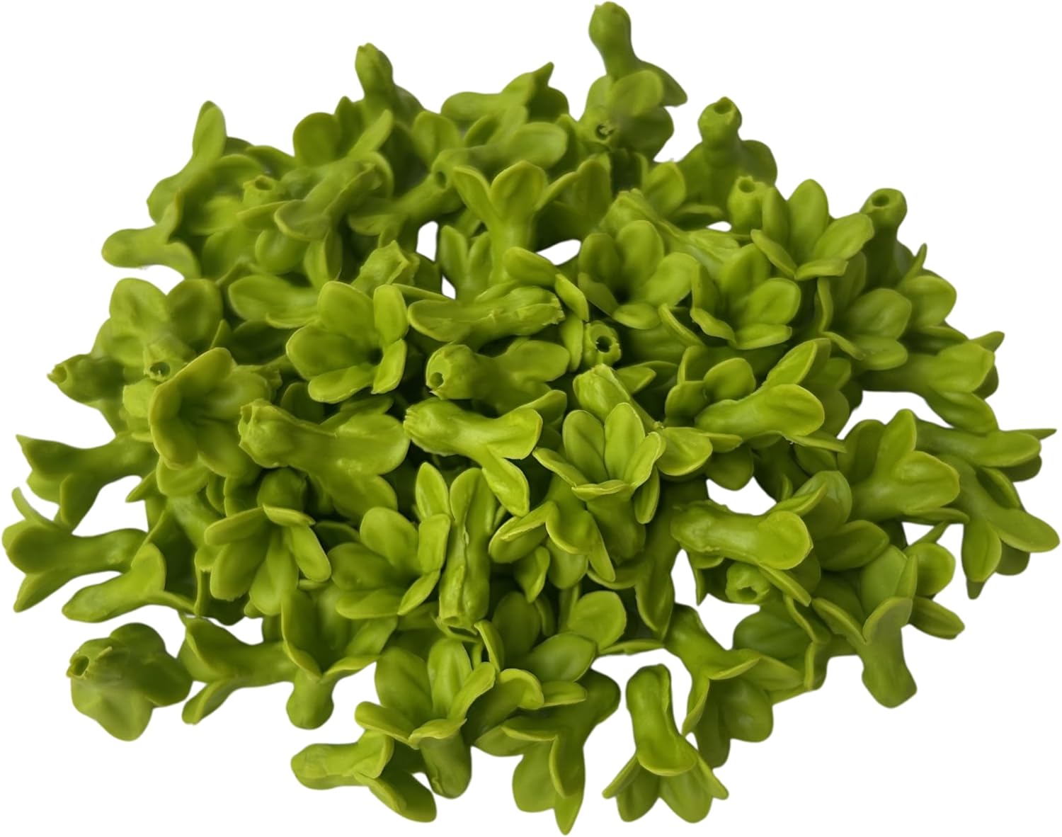 100 PCS Green Pakalana (Cowslip Creeper) Clay Beads (02) for Jewelry Making DIY Craft Supplies