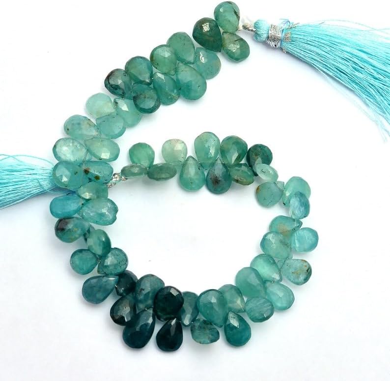 8 inch Strand of Natural grandidierite 7x10-8x12mm pear Faceted briolette Beads for DIY Jewelry Making. |BRIO_03551