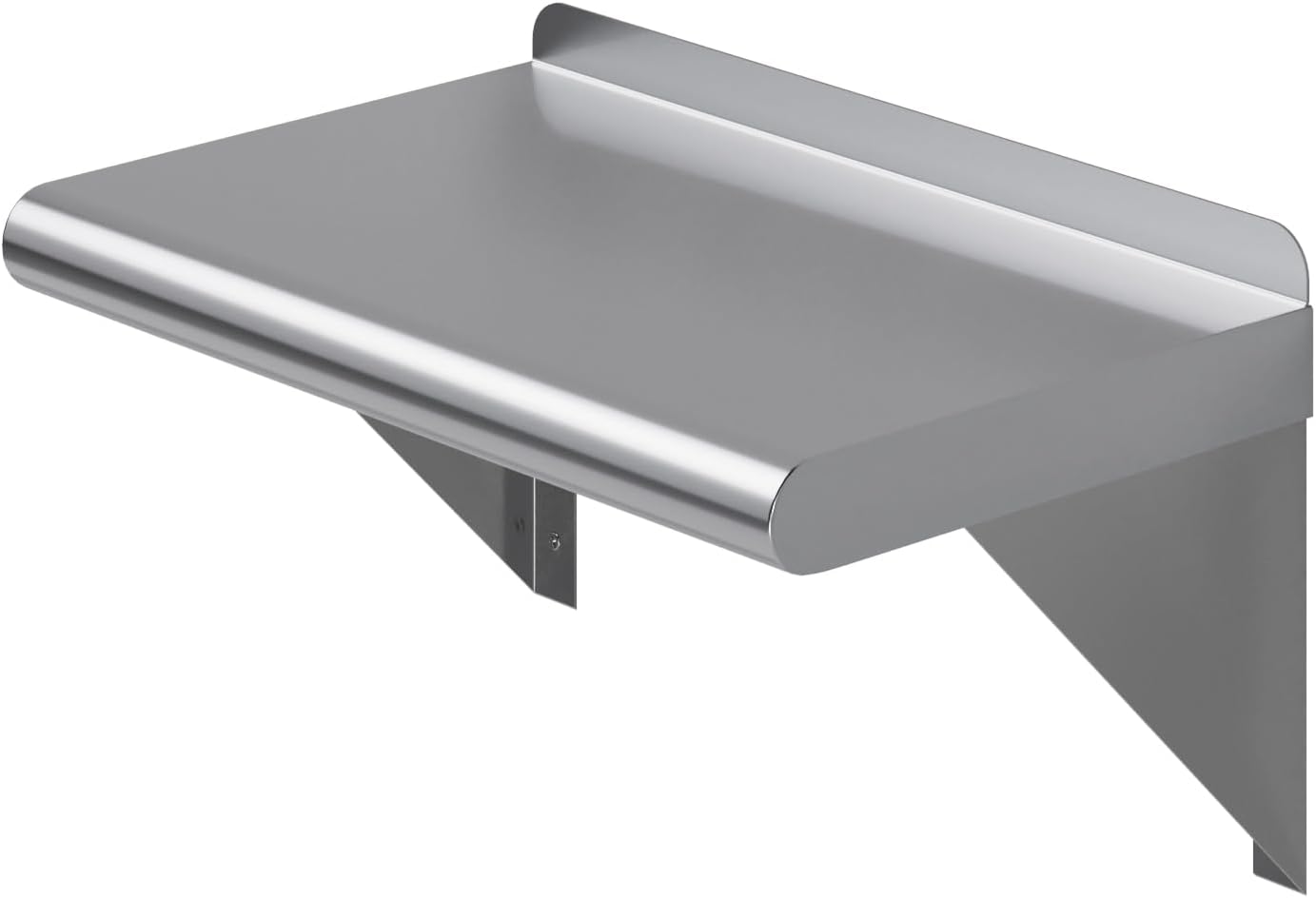 AmGood 10 in. x 16 in. Stainless Steel Wall Shelf | NSF Certified | Appliance & Equipment Metal Shelving | Kitchen, Restaurant, Garage, Laundry, Utility Room