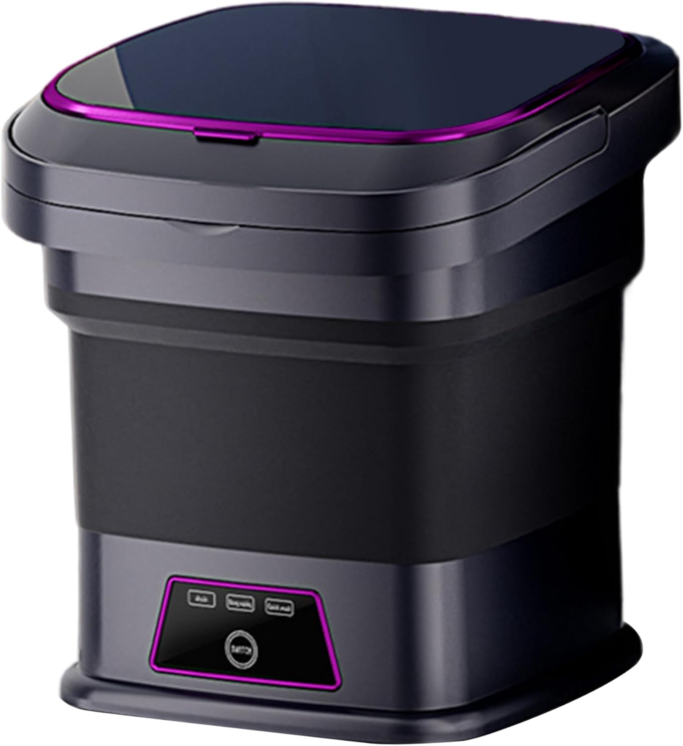 Portable Washer 13L 3 Modes Foldable Mini Washing Machine with Drain Pipe, Handle and Suction Cup Small Laundry Machine for Underwear Socks Baby Clothes