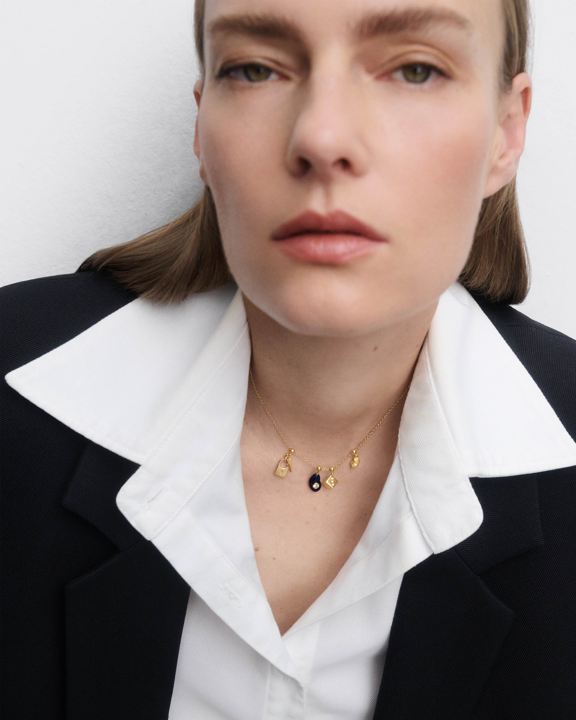 Padlock and key charm