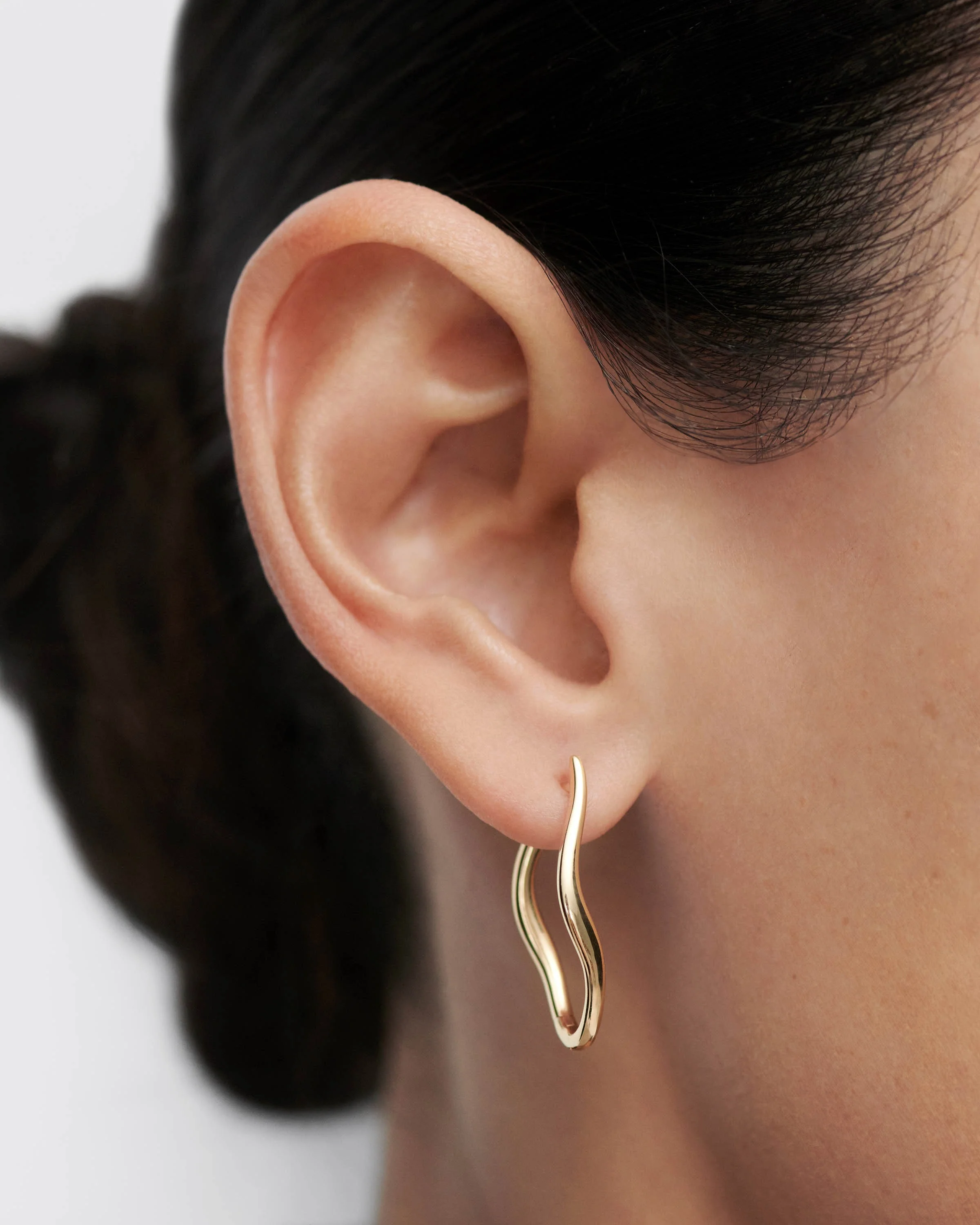 Gold Selene hoops