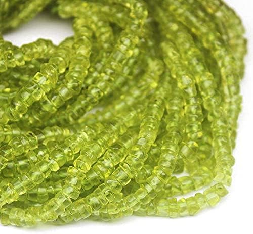 Beads Gemstone 5 Strand Natural Perit Smooth Wheel Tyre Rondelle Gemstone Craft Beads 15 Inch Long 4mm Code-HIGH-25640