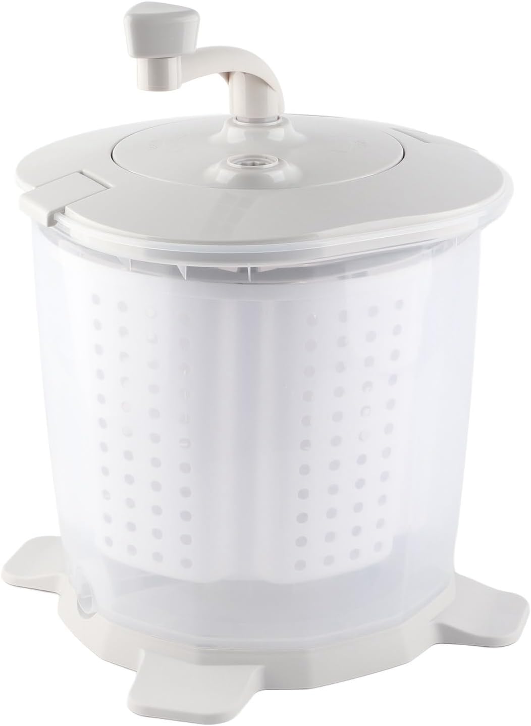 Compact Mini Portable Manual Washing Machine, for Underwear Laundry, Ideal for Home and Dormitory, Gray