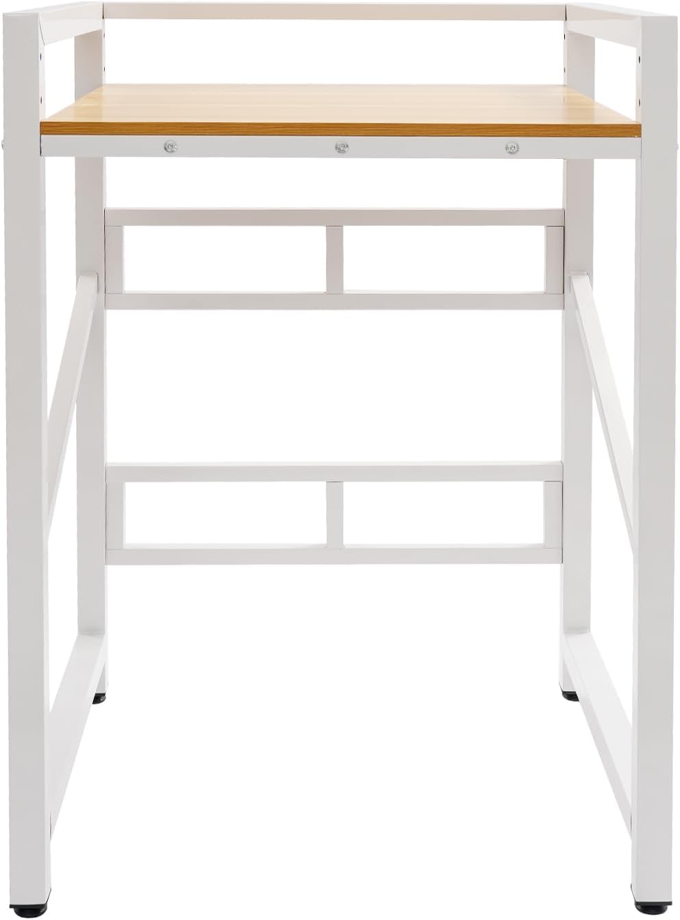 Washer Dryer Stacking Rack Stand, Heavy Duty Steel Standing Storage Shelf, Over The Washer and Dryer Shelves Space Saving, Load Capacity 300kg, for Bathroom Laundry Room (White)