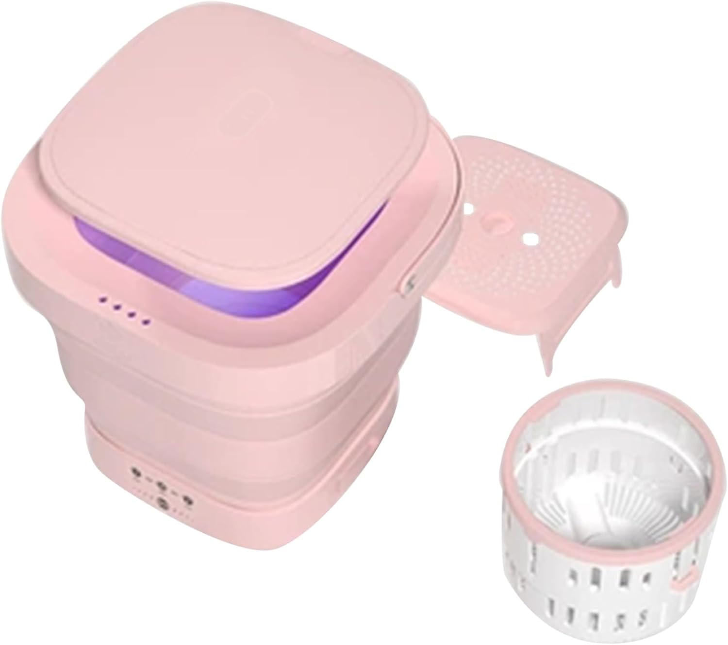 Portable Washing Machine and Dryer Combo,Foldable Touch Screen Mini Washing Machine,Small Washing Machine for Underwear,Baby Clothes or Small Items,Suitable for Apartments,Dormitories,Camping ( Color