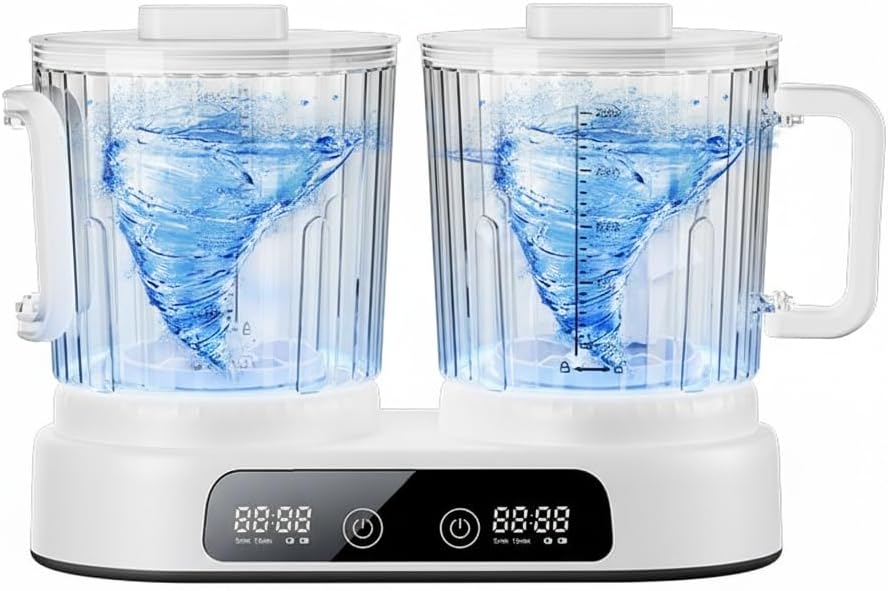 2-in-1 Portable Washing Machine, Dual Tub Wireless Upgraded Mini Washer for Deep Cleaning Socks, Underwear, Dorms,Travel, Apartment, Dorms Use