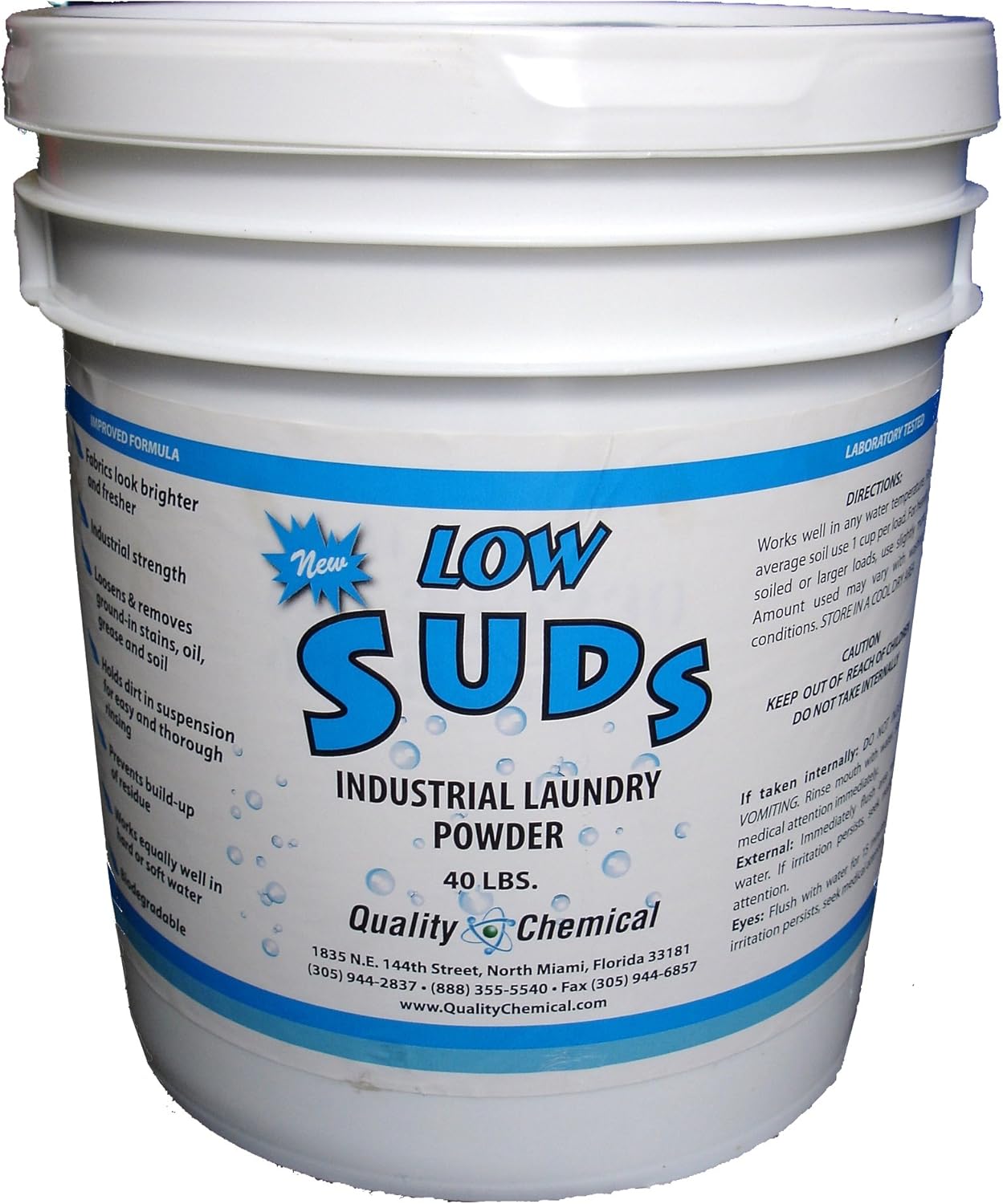 Low Suds Industrial Powdered Laundry Detergent 40lbs.