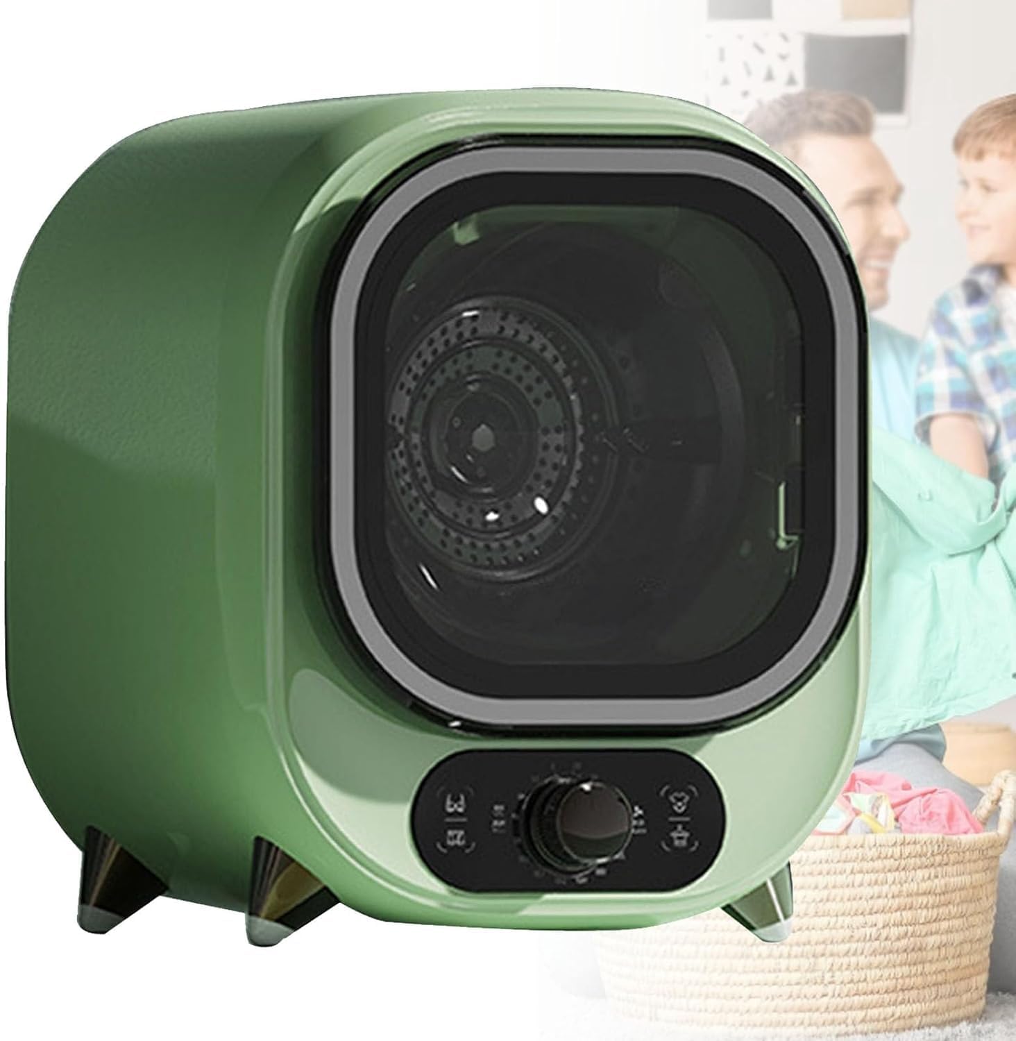 Small Freestanding Condenser Dryer 5kg - 0.8kg Load, Spin Dryer, Portable Dryer Machine, Wall/Countertop Mount, Perfect for Dorms & RVs