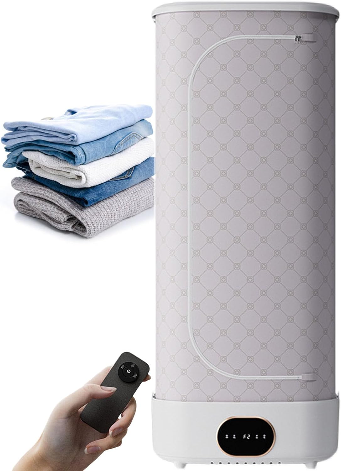 Folding Automatic Clothes Drying Machine, Household Compact Heater - Mini Clothes Heat Blower, Double-Layer Large Capacity, Holding Up to 6 kg, for Balcony/Walk-in Wardrobe/Bedroom