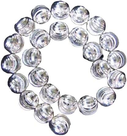 Shimmering Laser Cut Sterling Silver Bead Strand 108597 for Jewelry Making